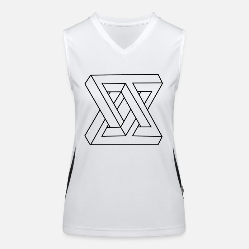 Impossible form black Women's Functional Contrast Tank Top