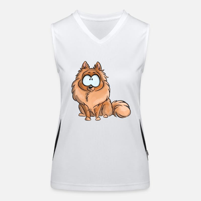 I'm German Spitz Dwarf Women's Functional Contrast Tank Top