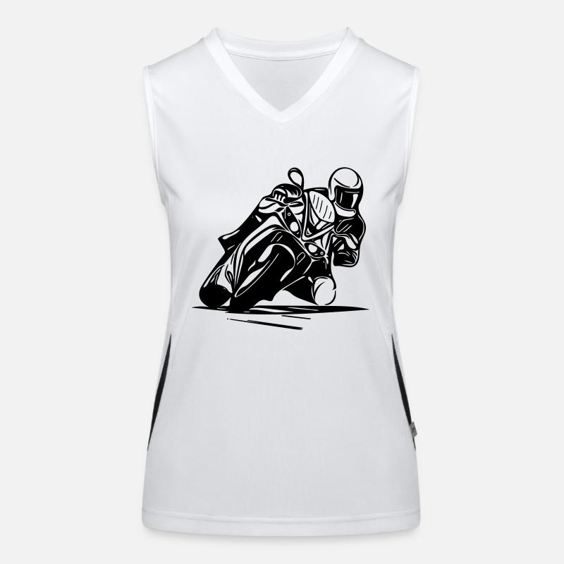Vector Coureur Motor Motorsport Débardeur respirant contrasté Femme