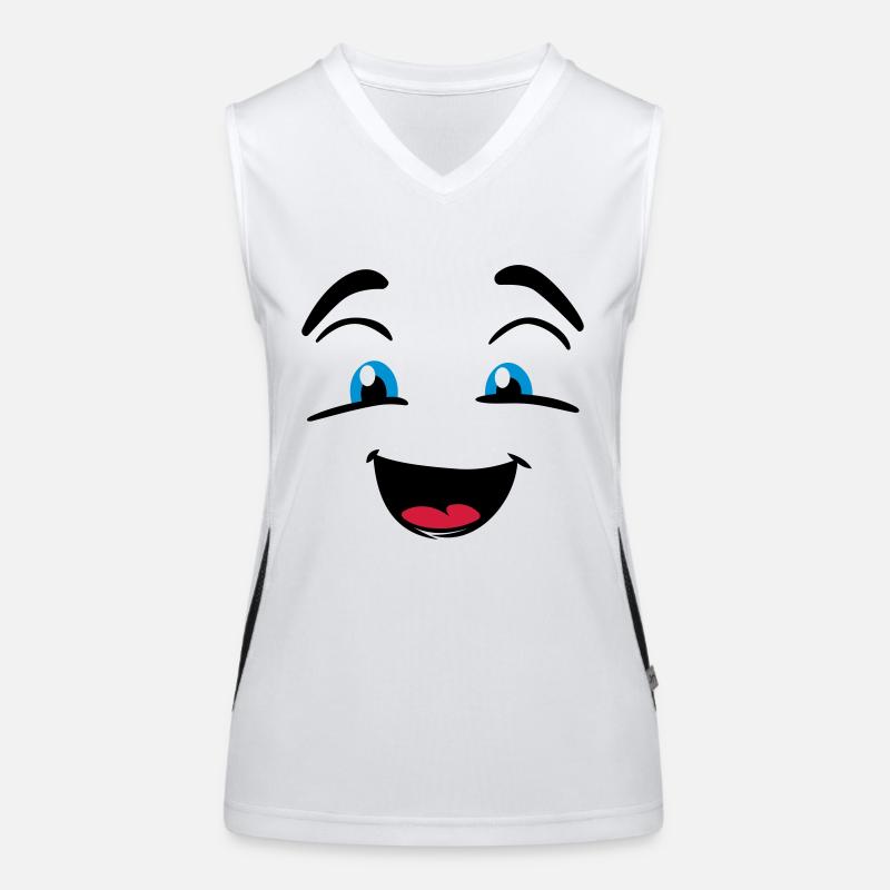 Visage rieur Débardeur respirant contrasté Femme