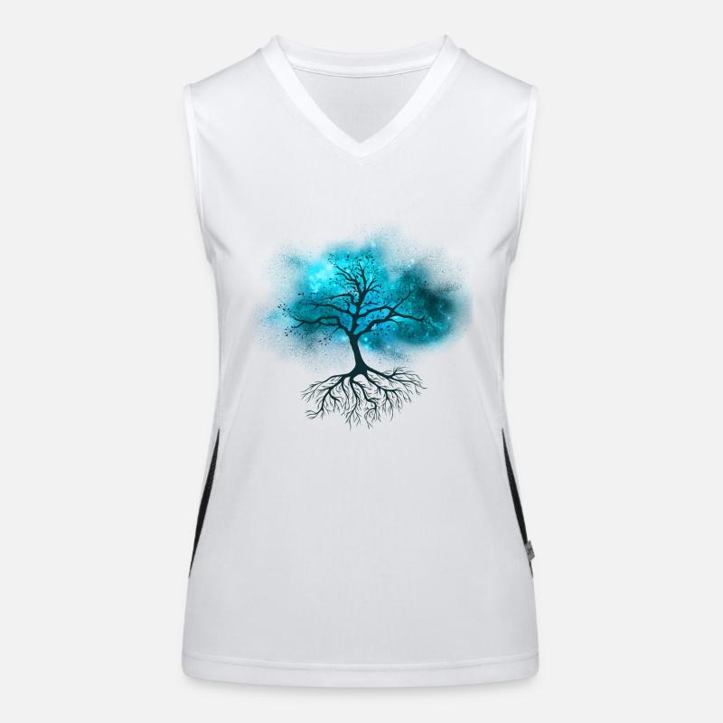 Magischer Baum Funktionelles Kontrast-Tank Top für Frauen