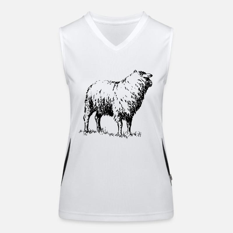 mouton Débardeur respirant contrasté Femme