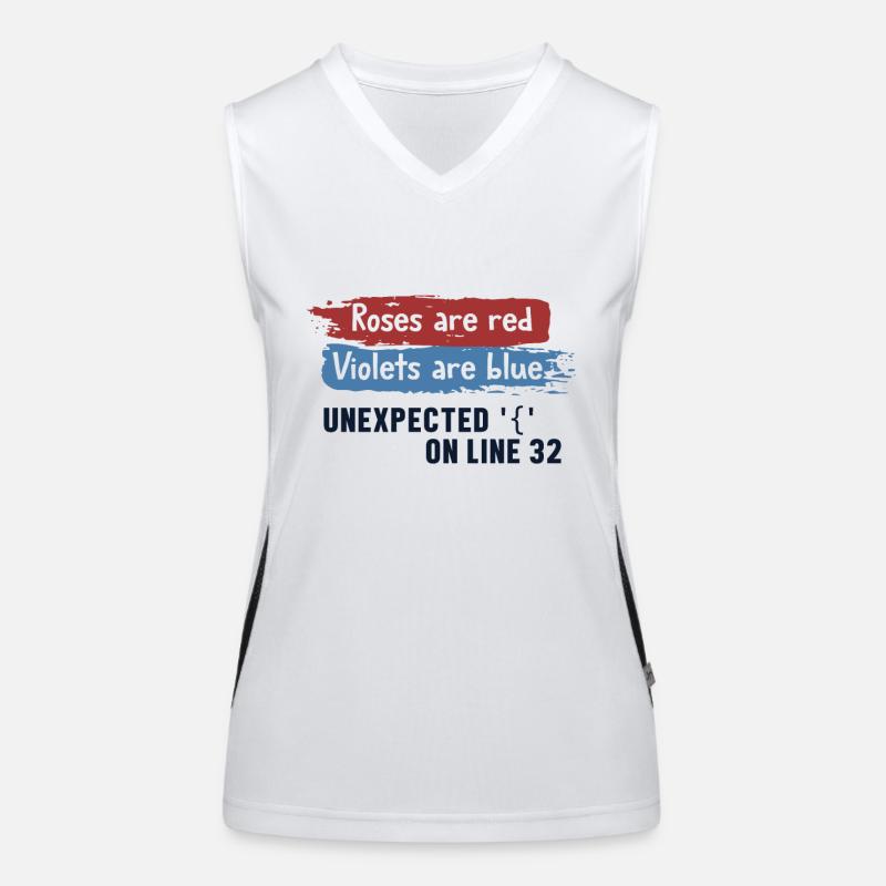 Unexpected { on Line 32 Engineer Coder Software Women's Functional Contrast Tank Top