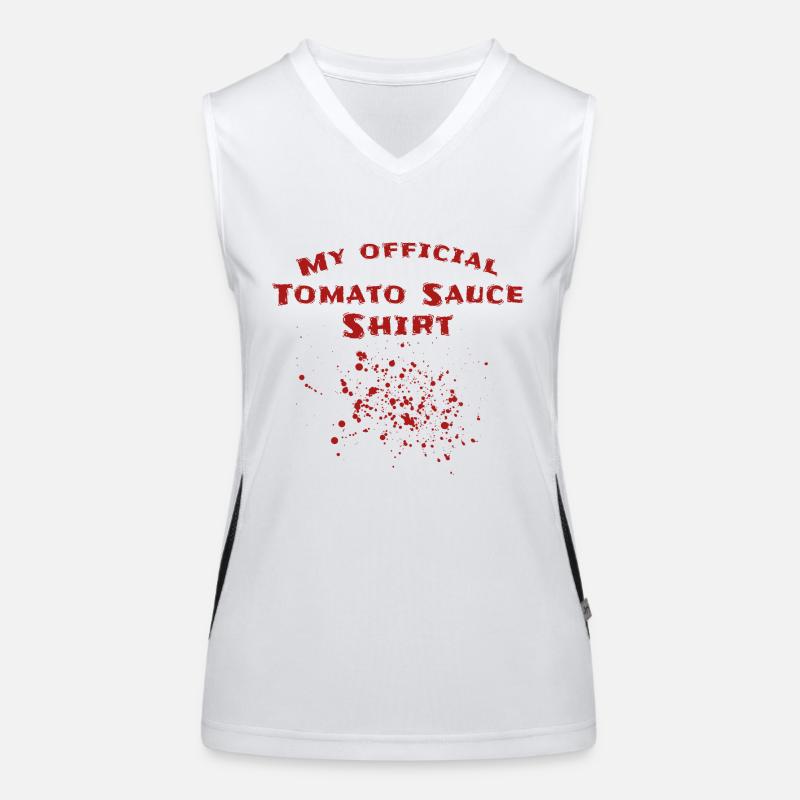 Tomato sauce Spots Tomatoes Women's Functional Contrast Tank Top