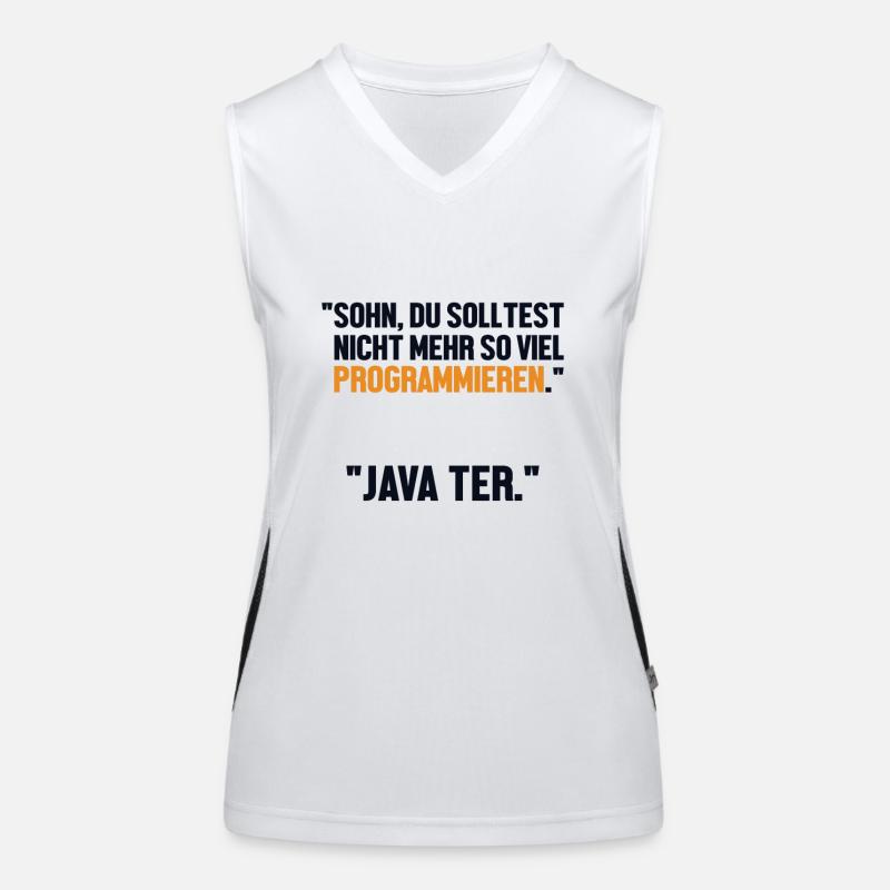 Sohn Programmieren Ja Vater Developer Coder Funktionelles Kontrast-Tank Top für Frauen