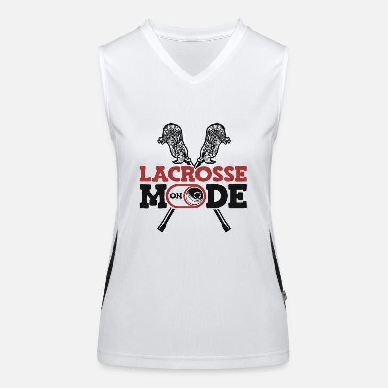 Lacrosse Mode On Lax Player Polocrosse Women's Functional Contrast Tank Top