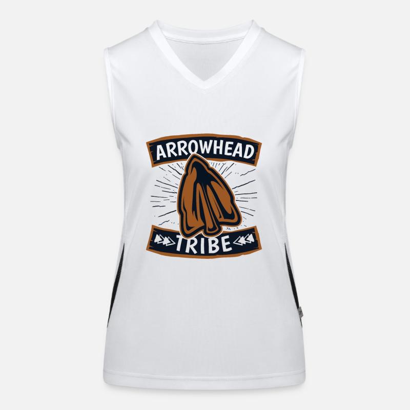 Arrowhead Tribe Jagdspitzen Arrowhead Hunter Funktionelles Kontrast-Tank Top für Frauen