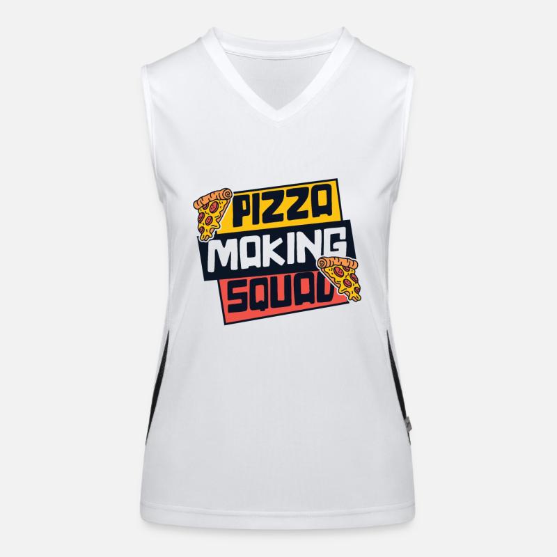 Pizza Making Squad Pizzablech Pizzaofen Pizza Funktionelles Kontrast-Tank Top für Frauen