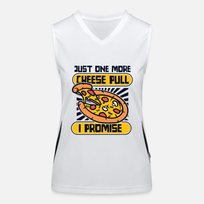Juste un autre fromage Pull I Promise Pizza Tray Débardeur respirant contrasté Femme