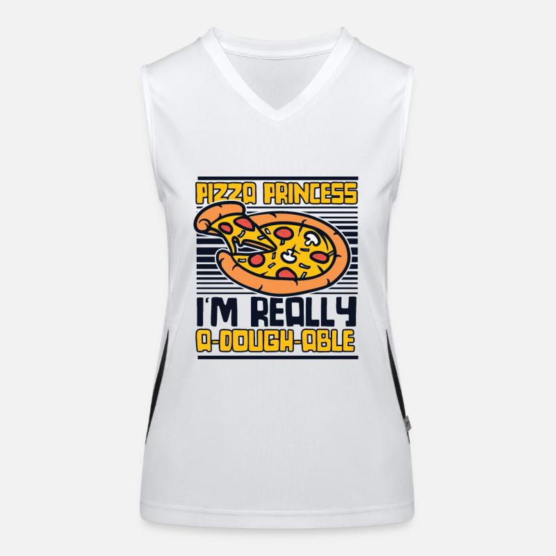 Pizza Princess Pizza Pizza Tray Pizza Oven Women's Functional Contrast Tank Top