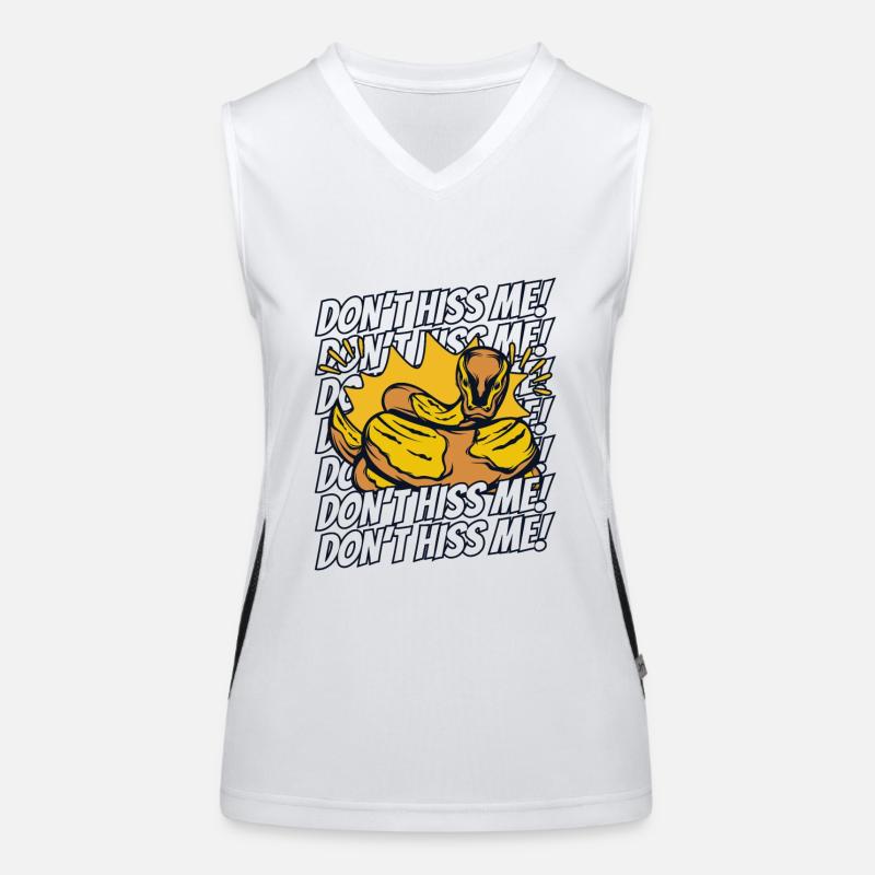 Ne sifflez pas sa banane python schuppenkriechtiere Débardeur respirant contrasté Femme