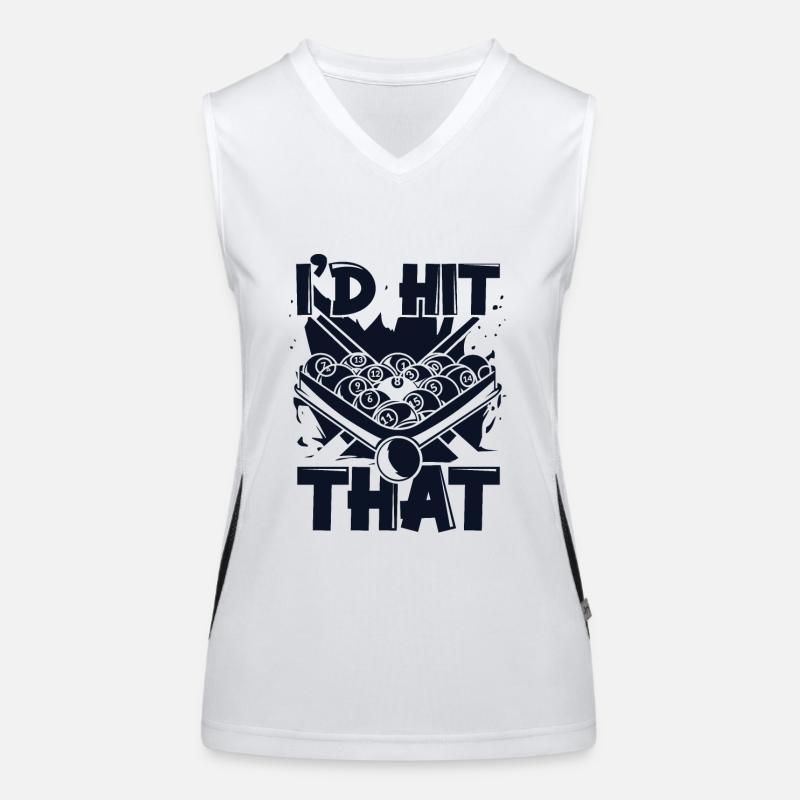 J’avais frappé ce billard de billard Débardeur respirant contrasté Femme