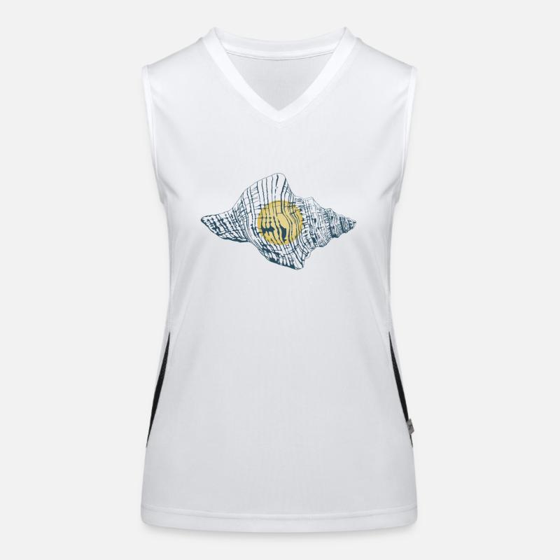 Shell Shelling Tasche Bivalvia Hunter Muschel Funktionelles Kontrast-Tank Top für Frauen