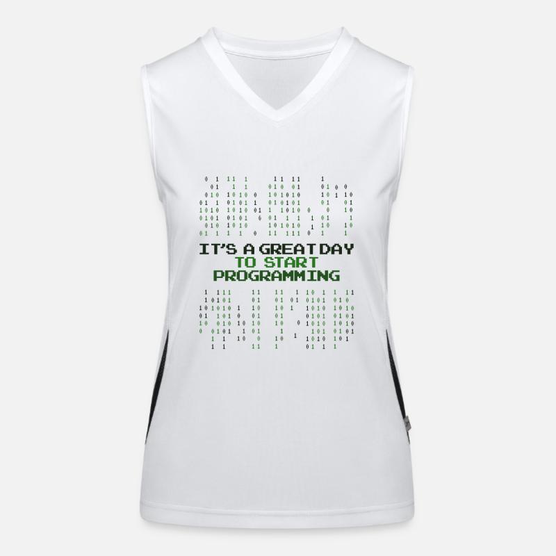 Great Day To Start Programming Developer Coder Women's Functional Contrast Tank Top