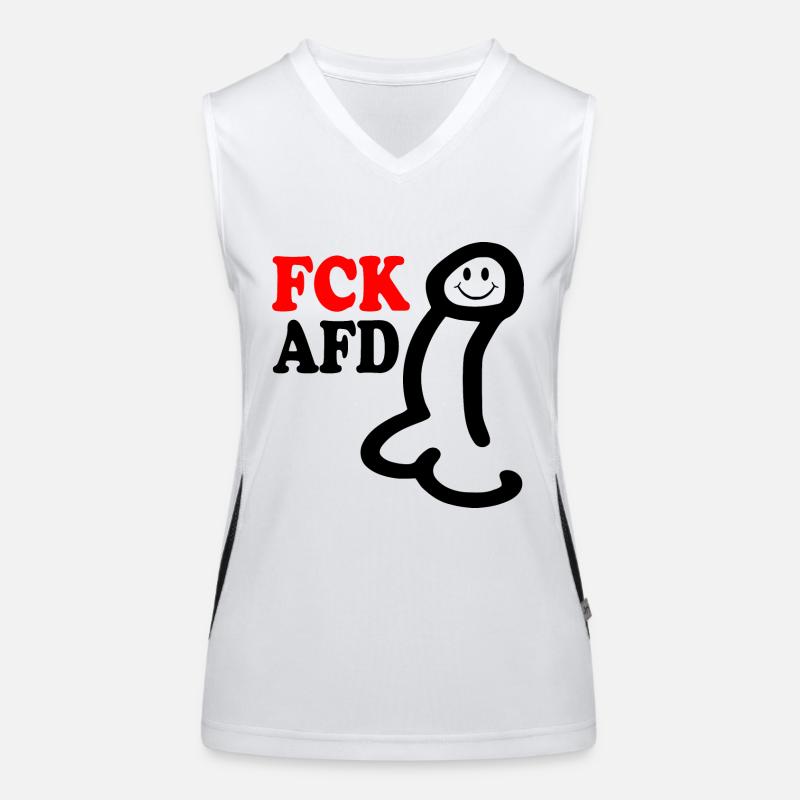 Fck afd penis Funktionelles Kontrast-Tank Top für Frauen