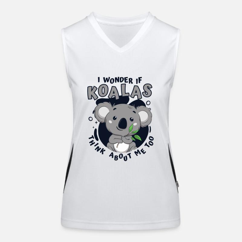 Think About Me Too Koalabear Eucalyptus Lover Women's Functional Contrast Tank Top