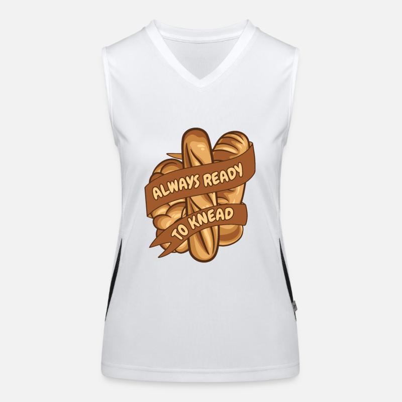 Always Ready To Knead Bread Maker Bread Dough Women's Functional Contrast Tank Top