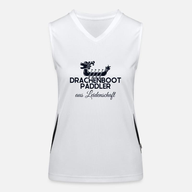 Drachenboot Paddler Aus Leidenschaft Team Lover Women's Functional Contrast Tank Top