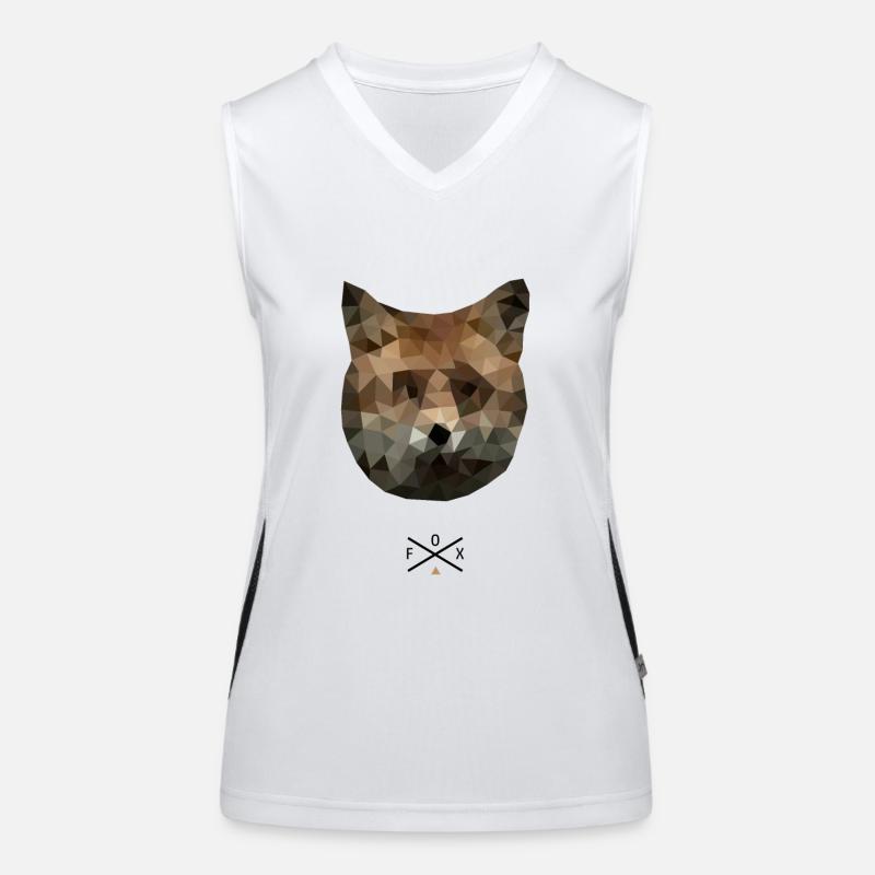 Fox Caninae Red Fox Canidae Fox Lover Fox Women's Functional Contrast Tank Top