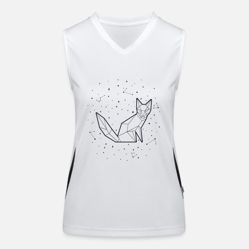 Sternbild Fox Constellation Red Fox Canidae Women's Functional Contrast Tank Top