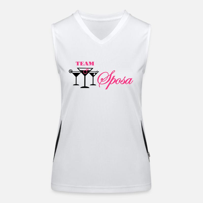 team sposa cocktail con anello Funktionelles Kontrast-Tank Top für Frauen