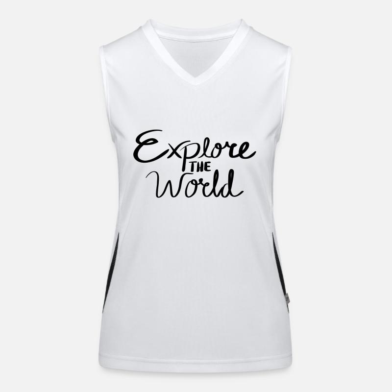 Explore the World Funktionelles Kontrast-Tank Top für Frauen