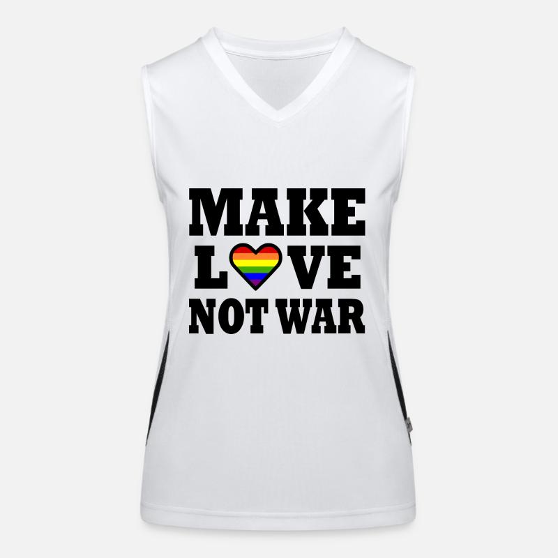 Make love not war Débardeur respirant contrasté Femme