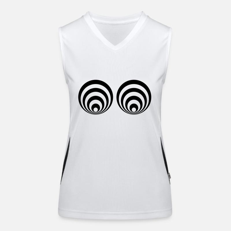 Illusionsbrüste Funktionelles Kontrast-Tank Top für Frauen