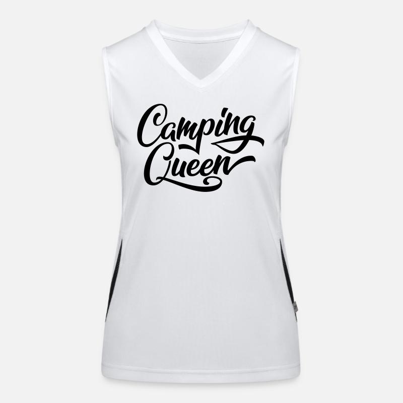 Camping Queen Funktionelles Kontrast-Tank Top für Frauen