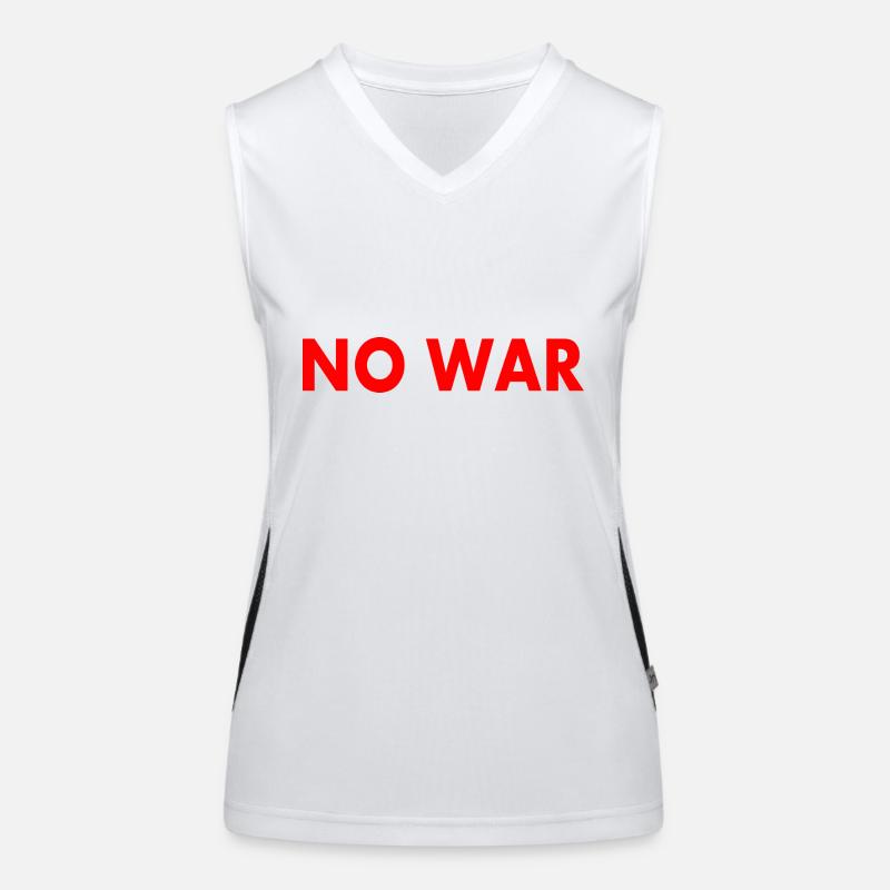 No war Funktionelles Kontrast-Tank Top für Frauen
