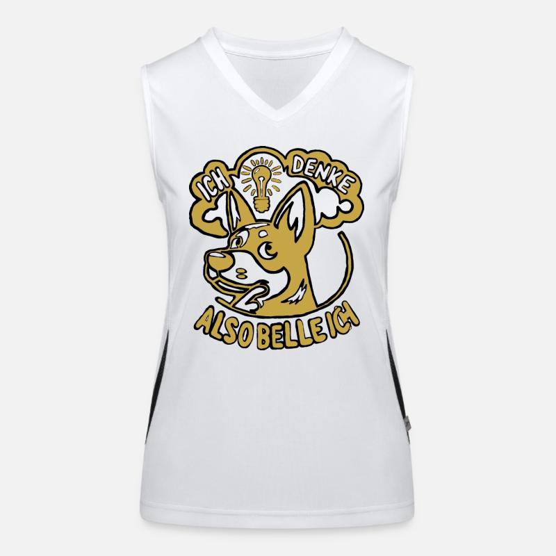 Bellen oder nicht bellen... Funktionelles Kontrast-Tank Top für Frauen