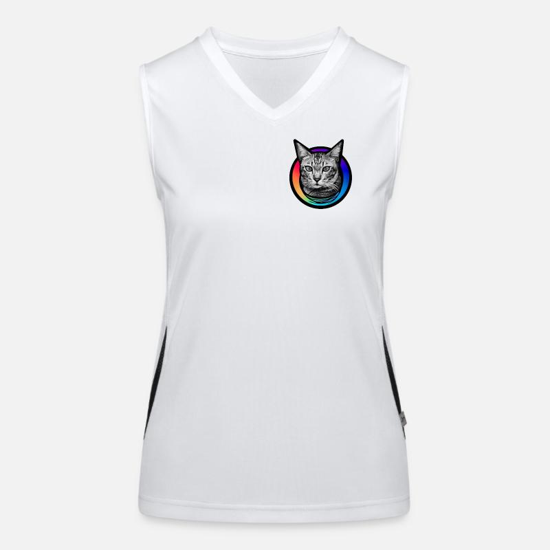 Rainbow Cat Women's Functional Contrast Tank Top