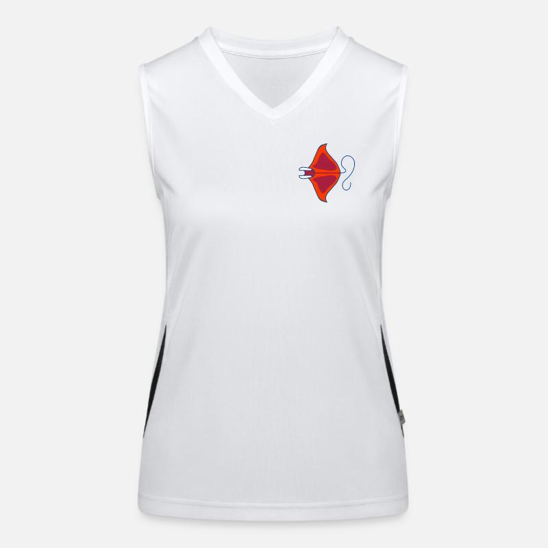 Retro Ocean Neon Manta Women's Functional Contrast Tank Top