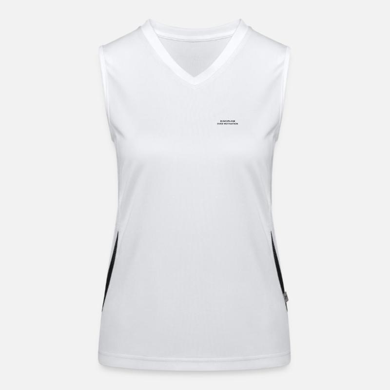 Discipline Over Motivation Women's Functional Contrast Tank Top