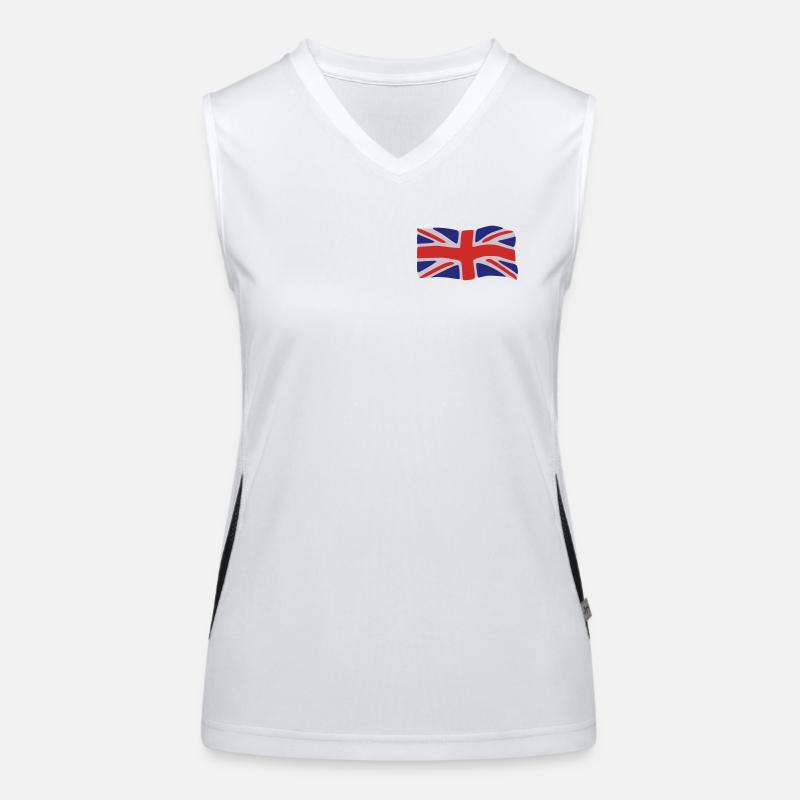 Flagge Großbritannien Funktionelles Kontrast-Tank Top für Frauen