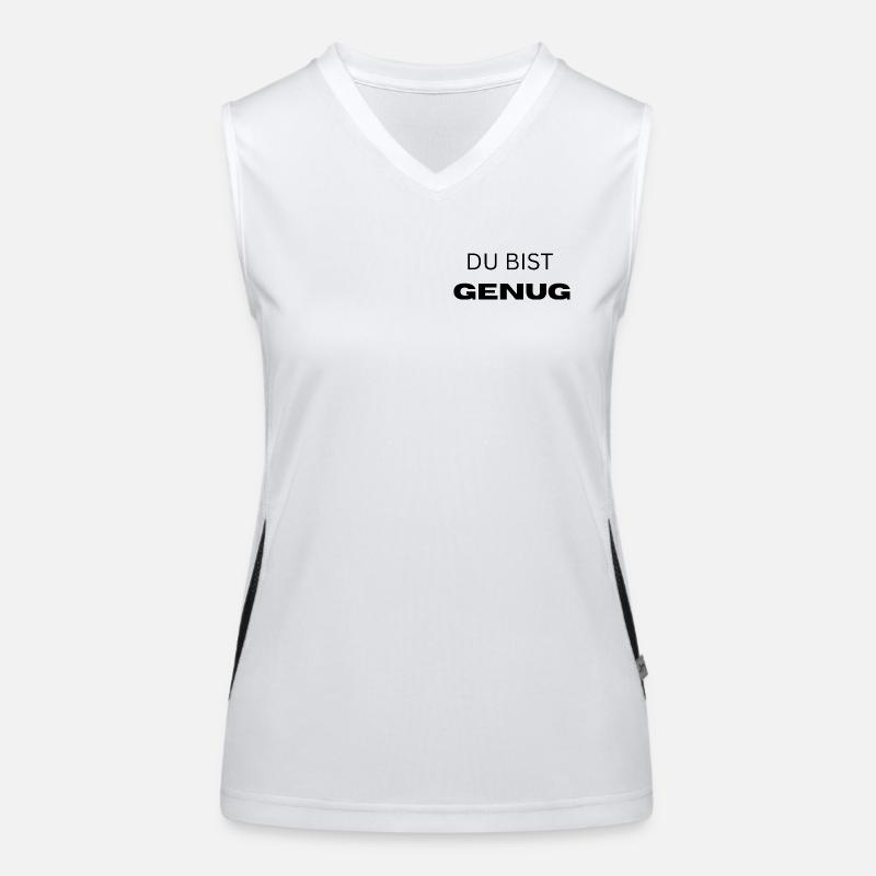 Du bist genug Funktionelles Kontrast-Tank Top für Frauen