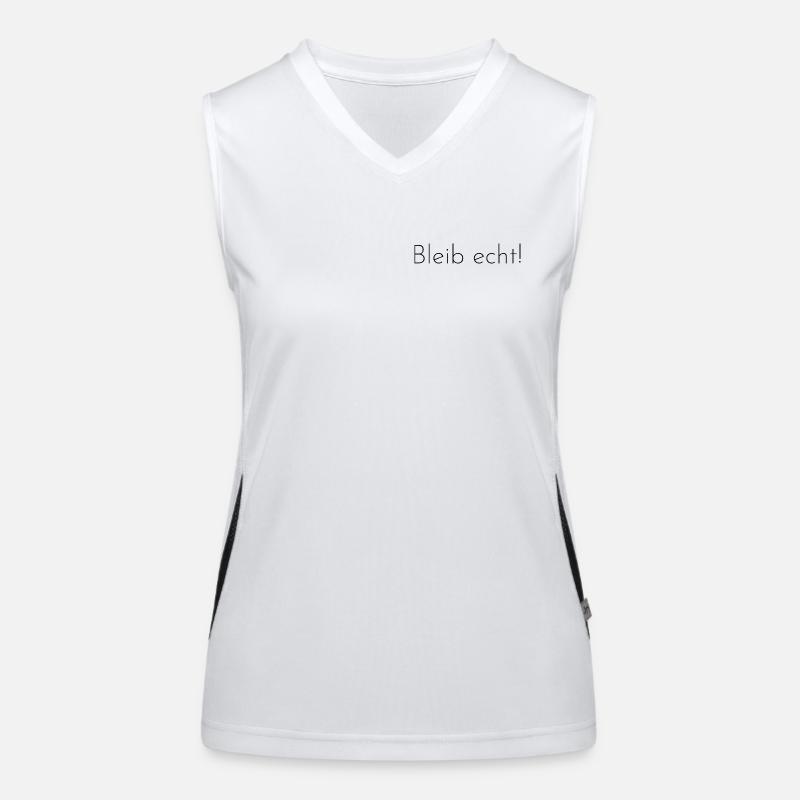 Stay real! Women's Functional Contrast Tank Top