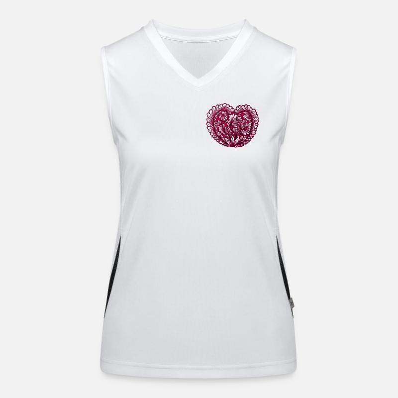 A design that connects – painted by hand! Women's Functional Contrast Tank Top