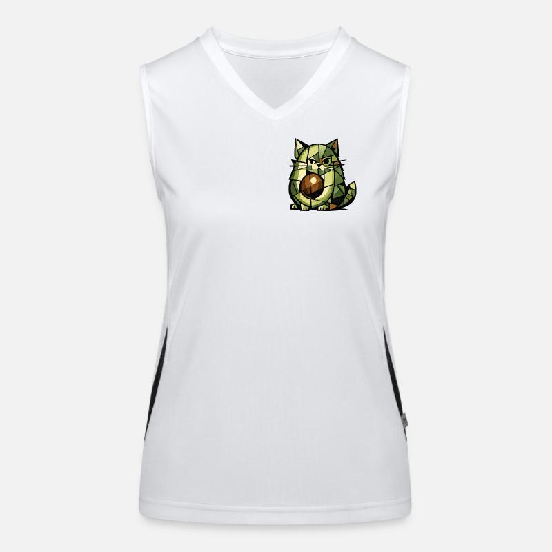 AvoCat-Kubismus-Version Funktionelles Kontrast-Tank Top für Frauen