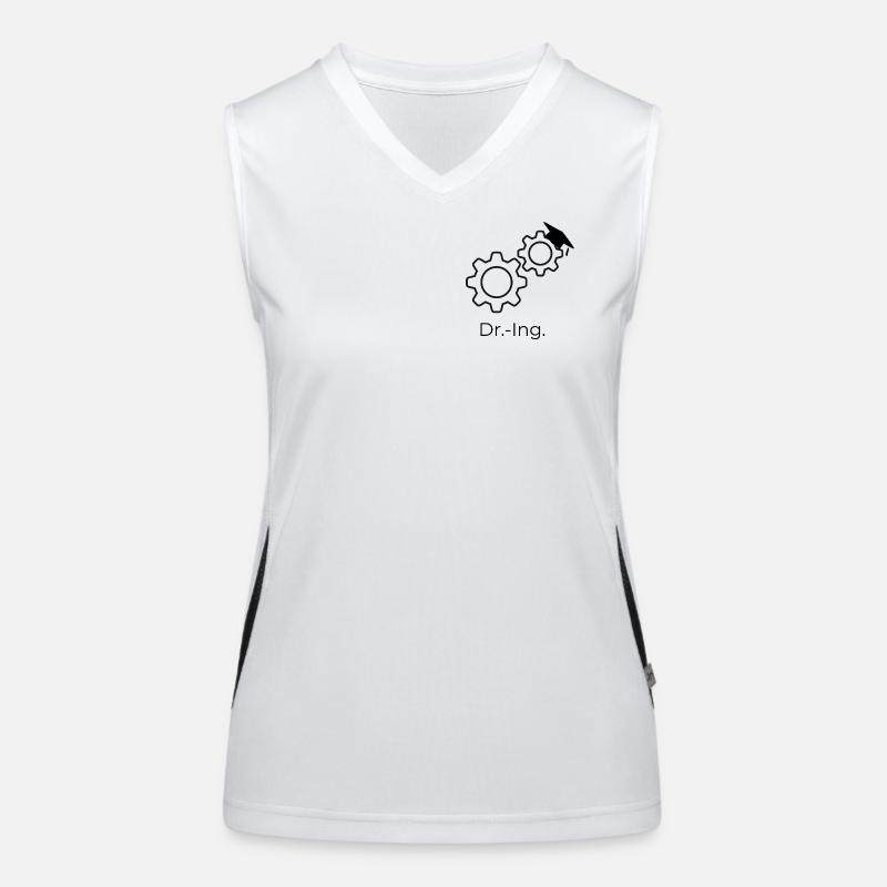 Dr.-Ing. Zahnräder Funktionelles Kontrast-Tank Top für Frauen