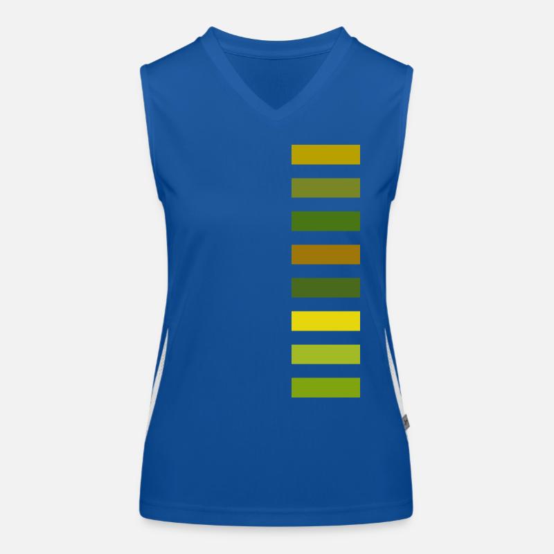 Grüntöne Funktionelles Kontrast-Tank Top für Frauen