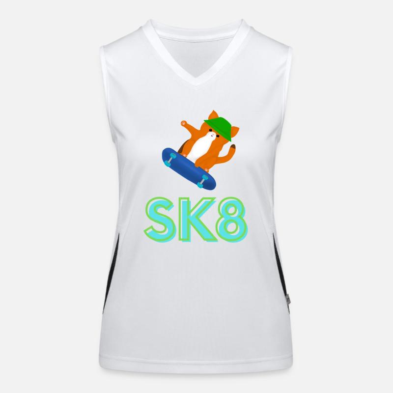 SK8 Débardeur respirant contrasté Femme
