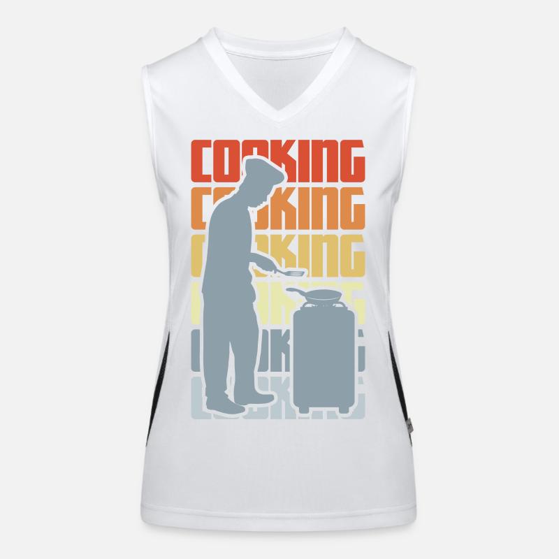 Vintage Kochen Funktionelles Kontrast-Tank Top für Frauen
