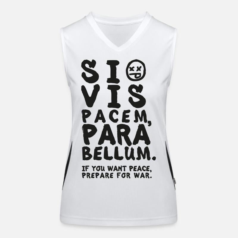 Si Vis Pacem, Para Bellum – Wenn du Frieden willst Funktionelles Kontrast-Tank Top für Frauen