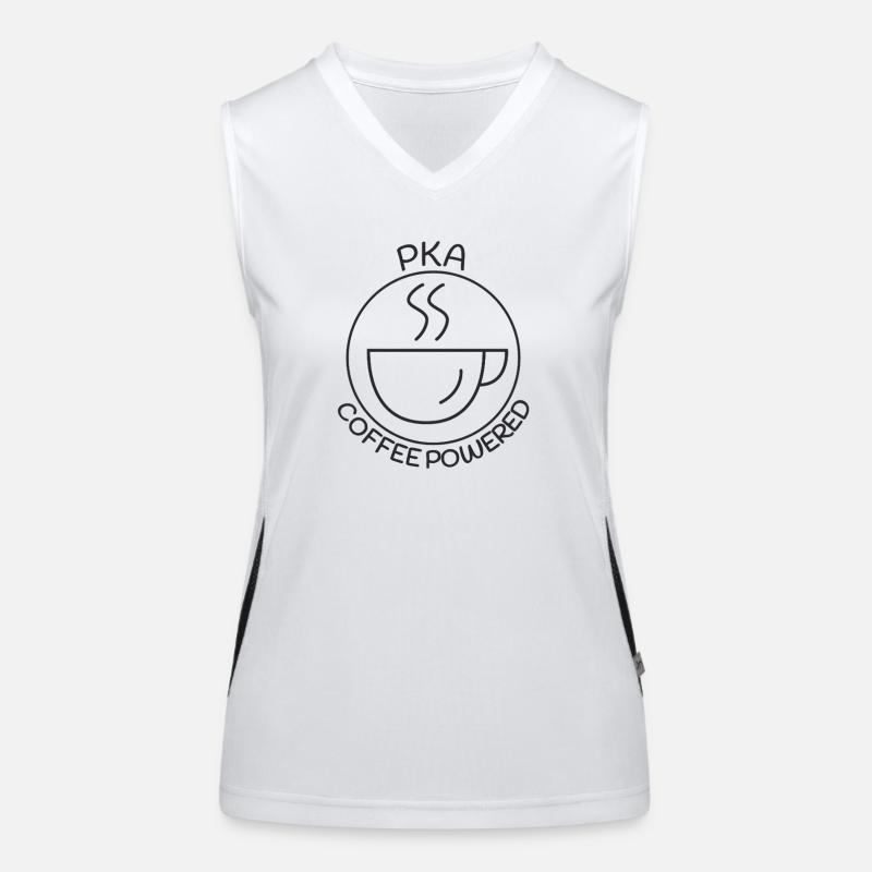 PKA Coffee Powered Apotheke Funktionelles Kontrast-Tank Top für Frauen