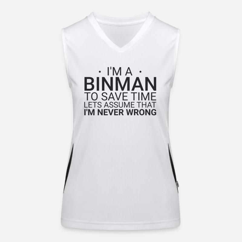Binman Never Wrong Funktionelles Kontrast-Tank Top für Frauen