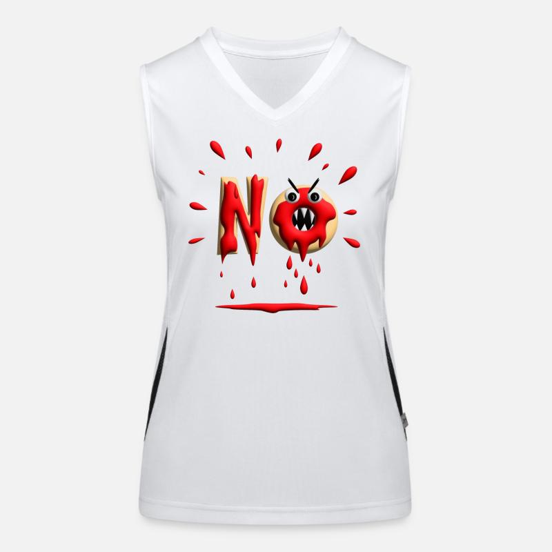 Donut mit bissigen No. Funktionelles Kontrast-Tank Top für Frauen
