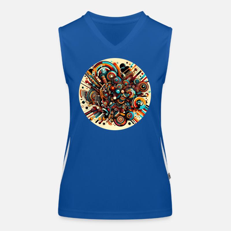 Afro Style Chromatic Harmony Women's Functional Contrast Tank Top