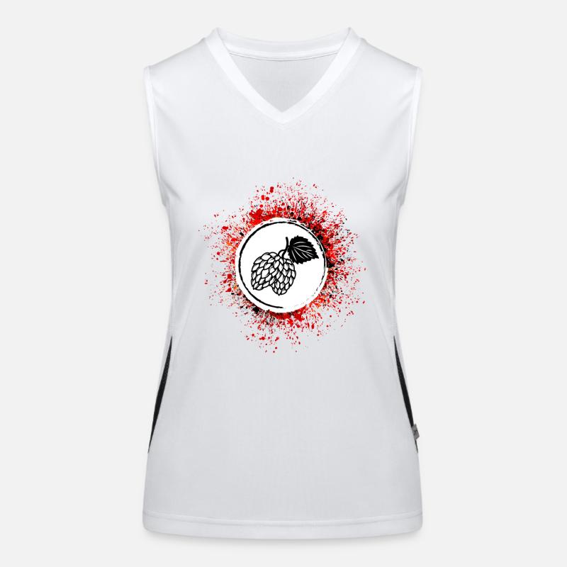 Beer Hops Tap Brewery Women's Functional Contrast Tank Top