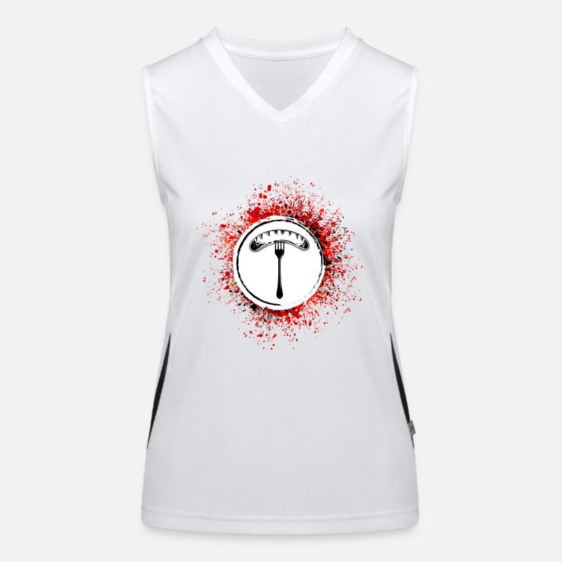 Bratwurst Sausage Women's Functional Contrast Tank Top